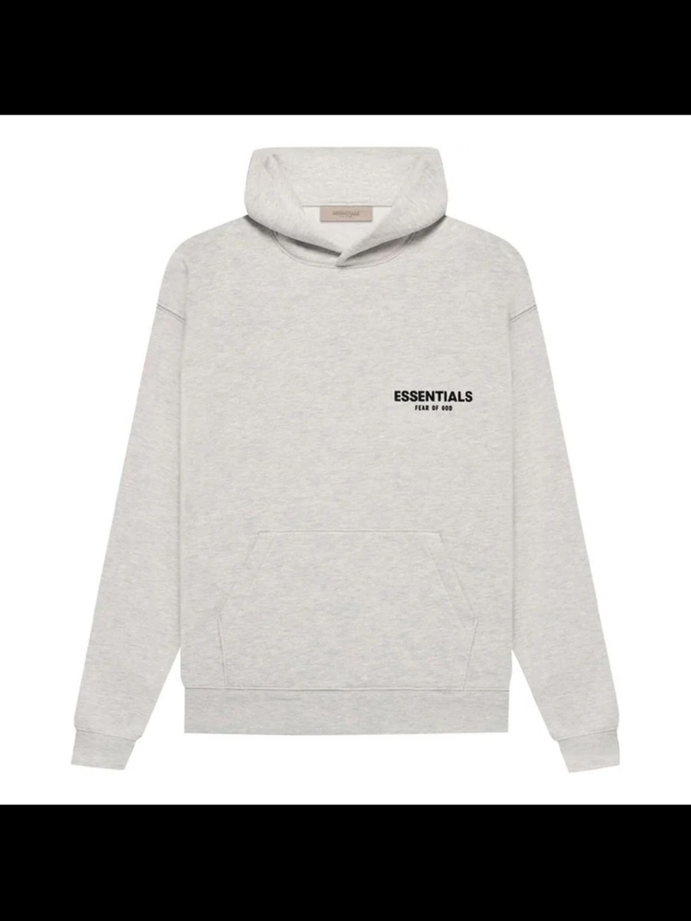 Essentials Light Heather Gray Pullover Hoodie